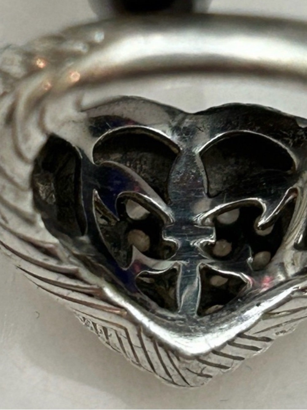 Retired EUC-Judith Ripka Sterling Silver 925 CZ Heart shaped w/Rope Style Trim - Picture 5 of 8